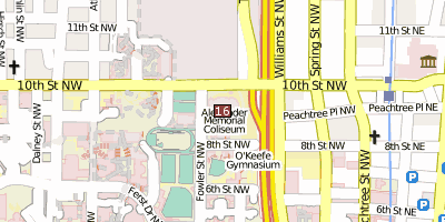 Stadtplan Alexander Memorial Coliseum