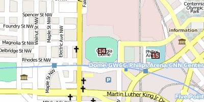 Georgia Dome Stadtplan