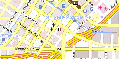 Stadtplan Georgia State Capitol