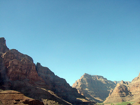 Per Hubschrauber im Grand Canyon