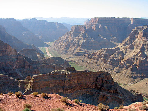 Per Hubschrauber im Grand Canyon