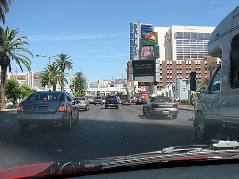 Las Vegas aus dem Auto Fotos