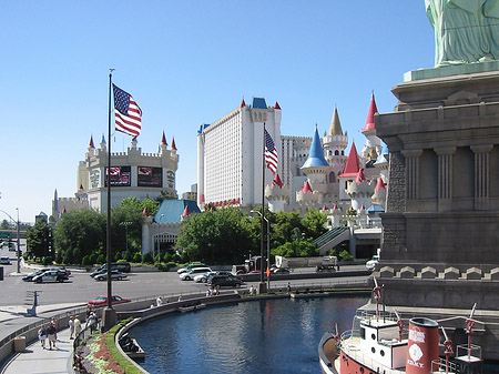 Las Vegas aus dem Auto Foto 