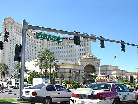 Las Vegas aus dem Auto Foto 